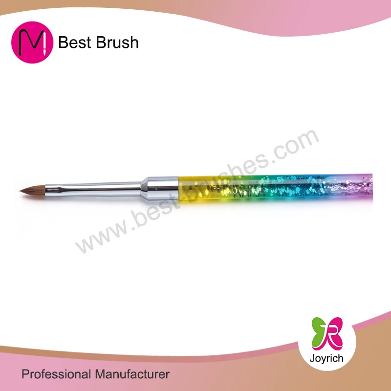 Pinceau à ongles 3D Sparkle Kolinsky 3 couleurs