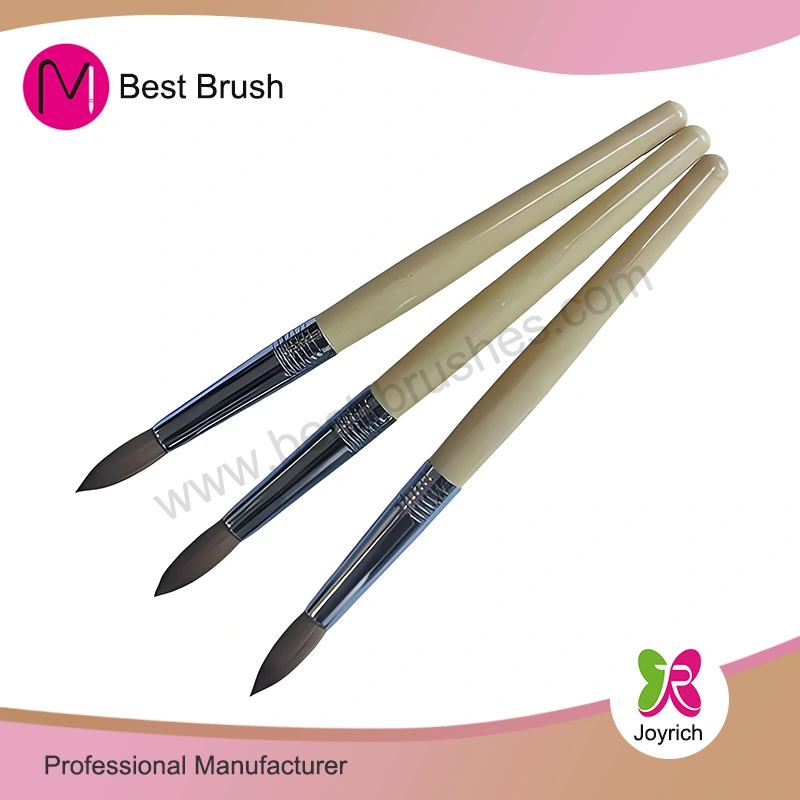 Brosse à ongles en acrylique bambou kolinsky