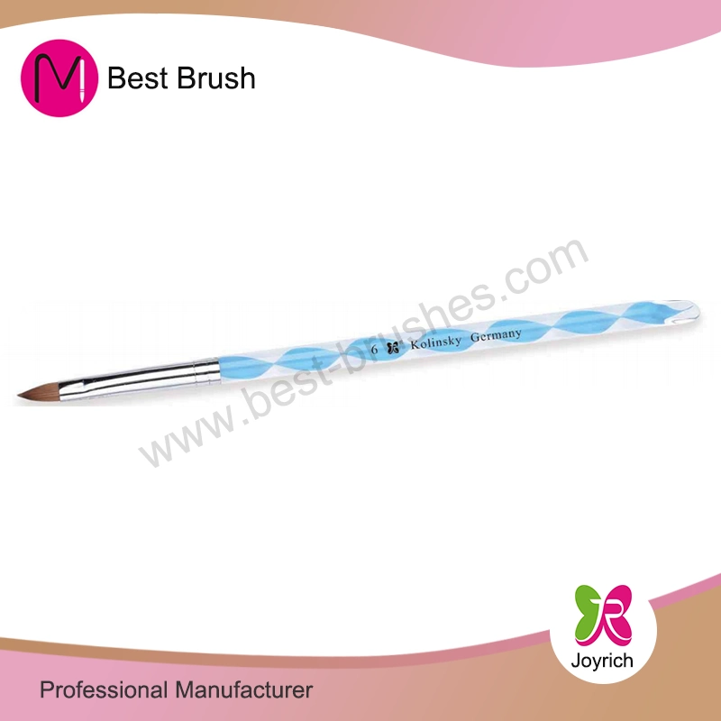 Brosse à ongles 3D en marbre bleu en marbre bleu