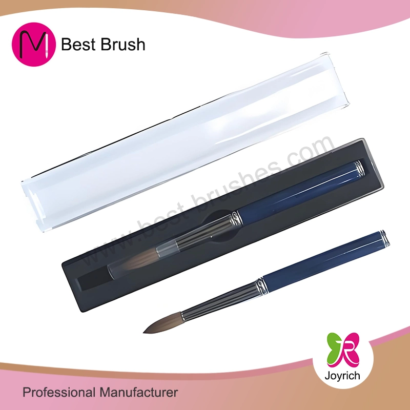 Brosse à ongles en acrylique Blue Pure Kolinsky