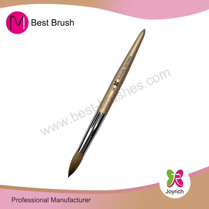 Brosse à ongles Kolinsky en métal interchangeable