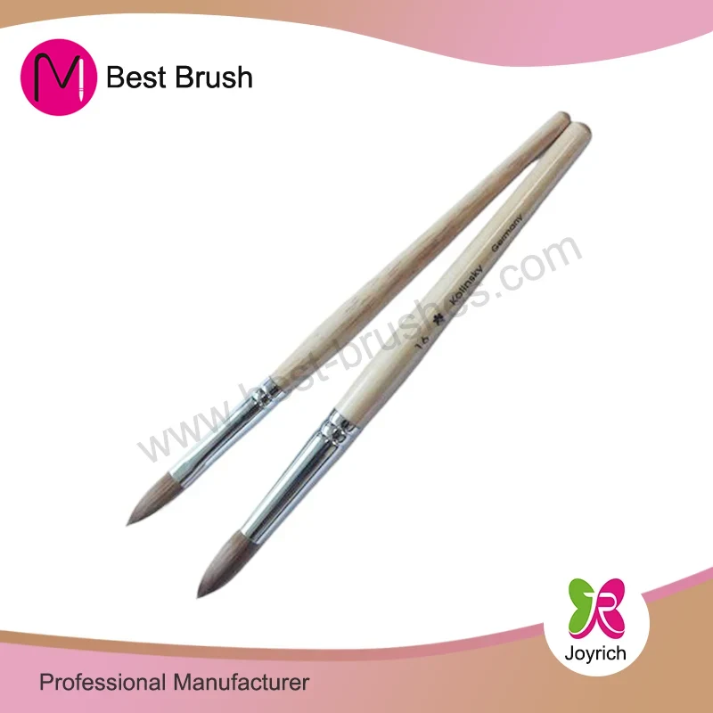 Nature pure brosse à ongles acrylique kolinsky pure