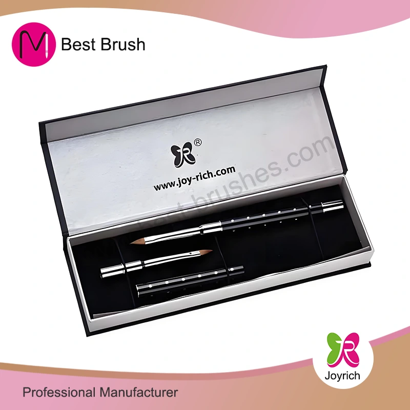 GRANDE BOX DE PATURE noire pour brosse à ongles en acrylique
