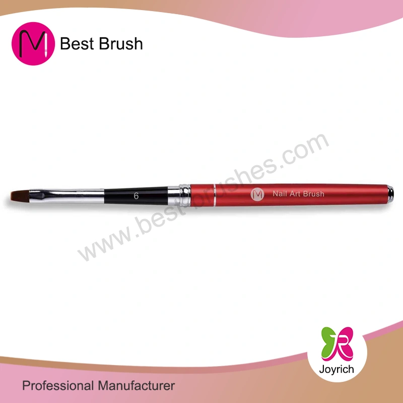 Brosse en gel de cheveux en nylon en métal noir rouge