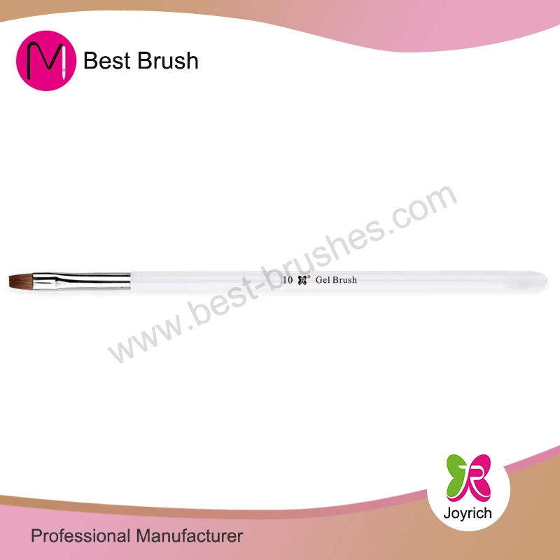 Brosse à ongles en gel à poignée longue et acrylique transparente