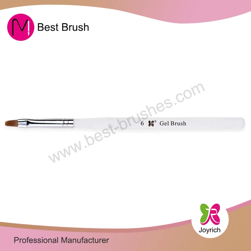 Brosse à ongles en gel de poignée en acrylique blanc